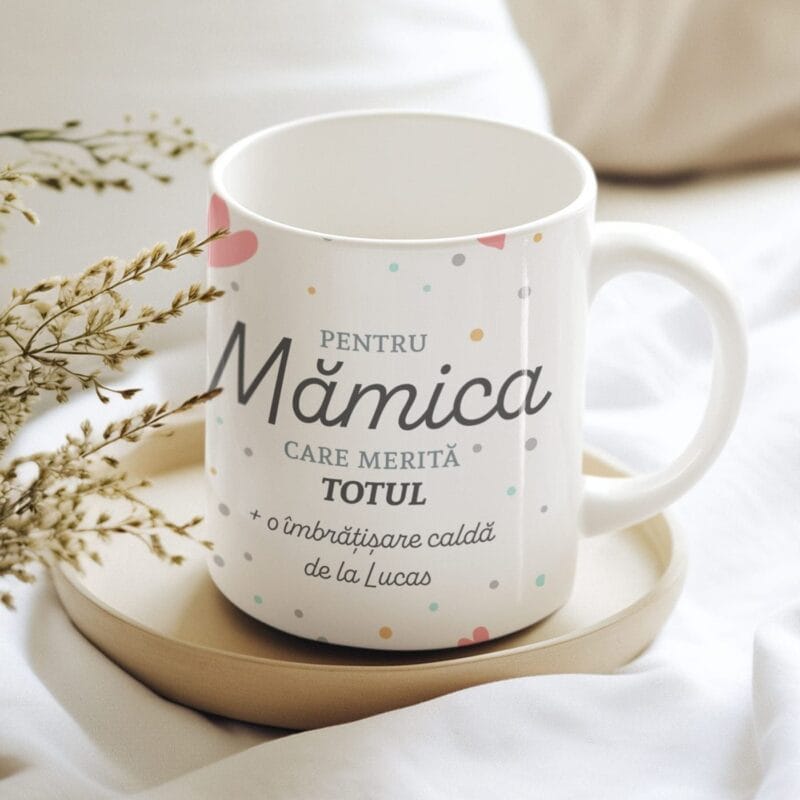 cană personalizată cadou pentru mămica de la copilaș
