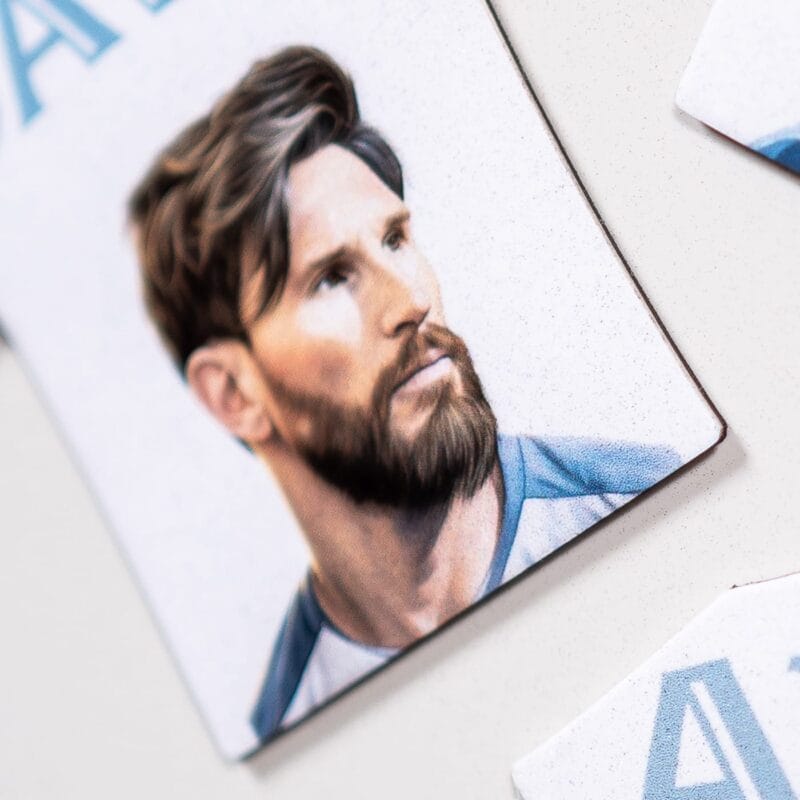 magnet personalizat cu nume și fotbalistul preferat