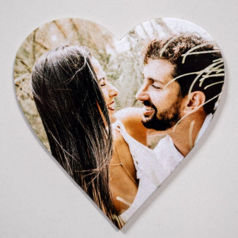 magnet în formă de inimă personalizat