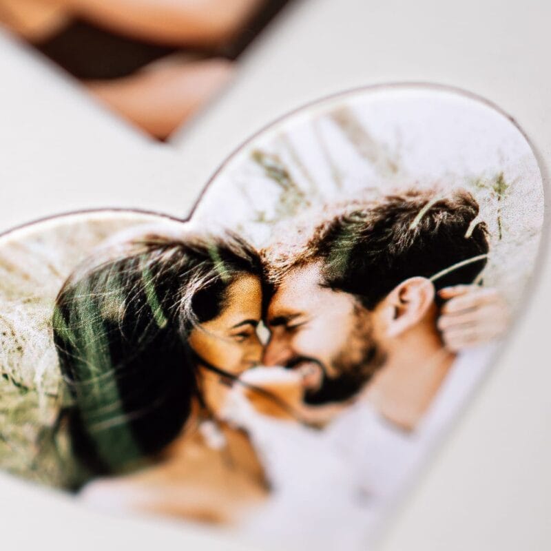 magnet în formă de inimă personalizat