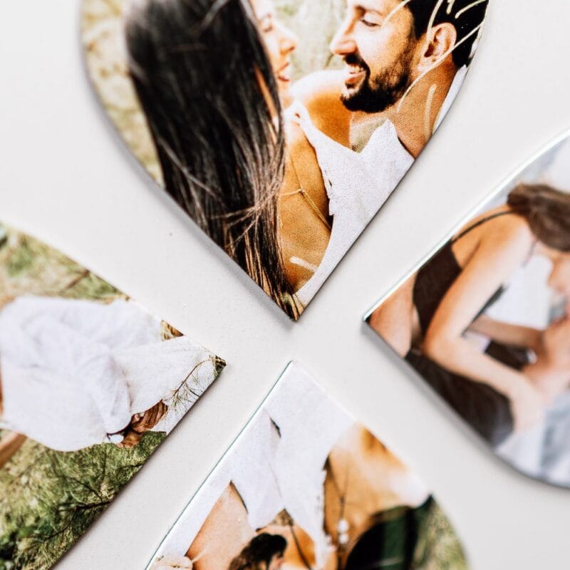 magnet în formă de inimă personalizat