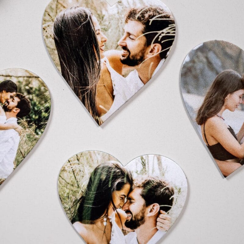 magnet în formă de inimă personalizat