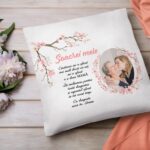 pernă personalizată cu mesaj pentru soacră