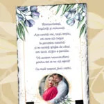 set personalizat pentru nași cu ardezie și căni