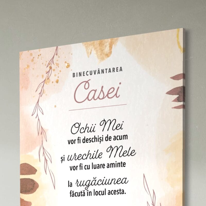 tablou canvas creștin decorativ binecuvântarea casei