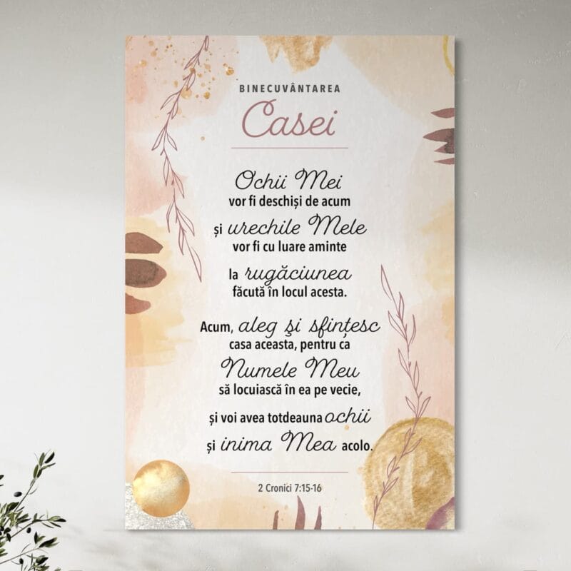 tablou canvas creștin decorativ binecuvântarea casei