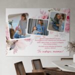 tablou canvas personalizat colaj pentru mama singura ființă
