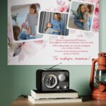 tablou canvas personalizat colaj pentru mama singura ființă