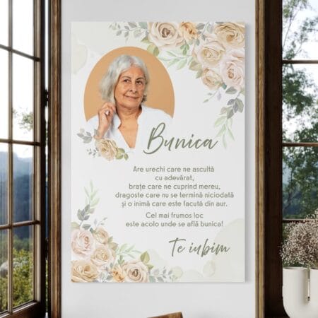 tablou canvas personalizat pentru bunica te iubim