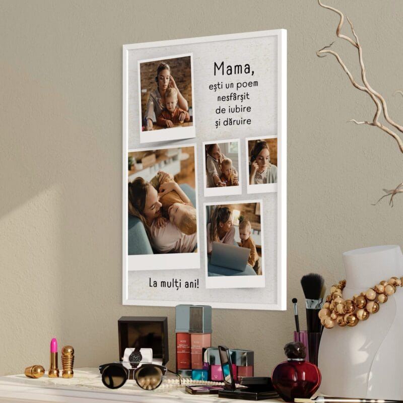 tablou personalizat colaj aniversar mama un poem nesfârșit
