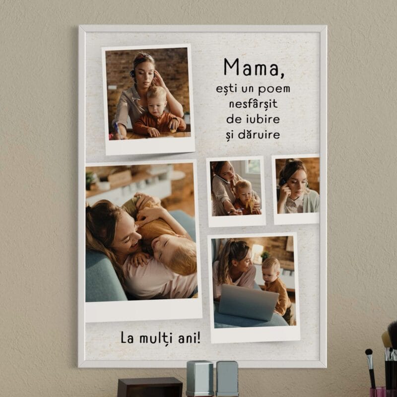 tablou personalizat colaj aniversar mama un poem nesfârșit