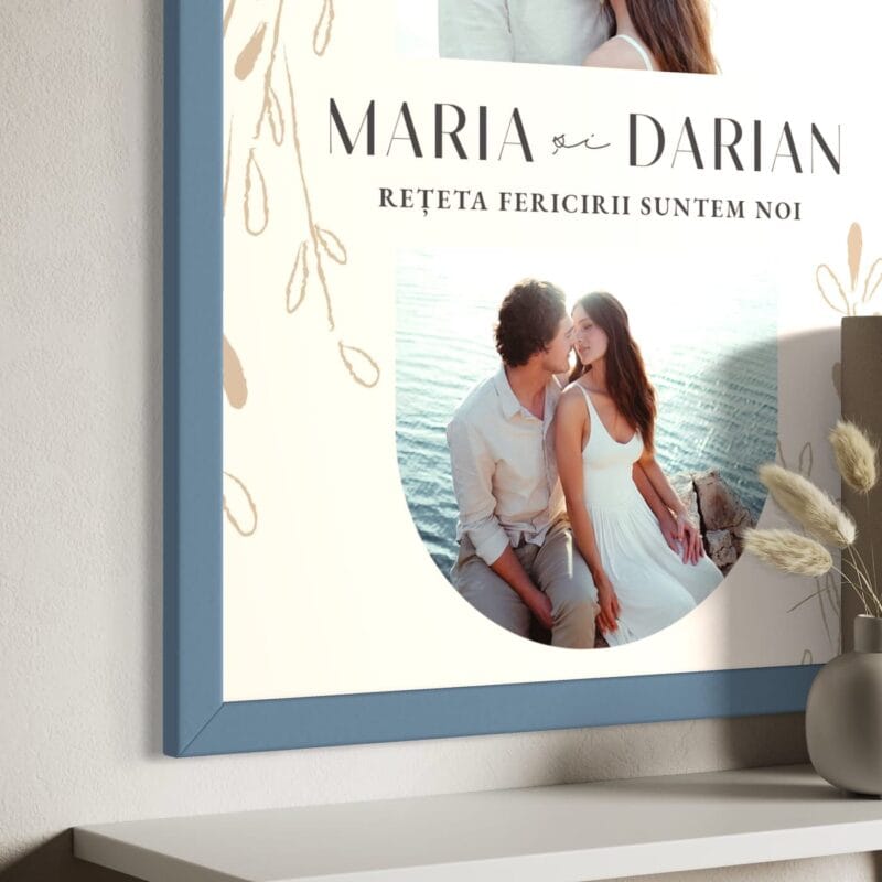 tablou personalizat rețeta fericirii suntem noi