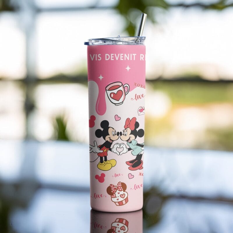 termos personalizat love minnie și mikey