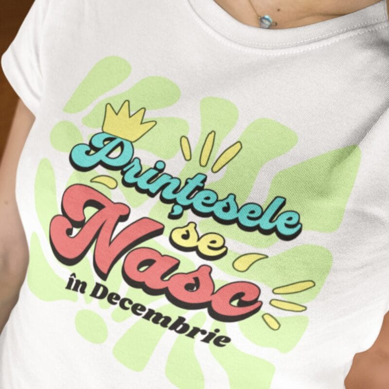 tricou personalizat prințesele se nasc