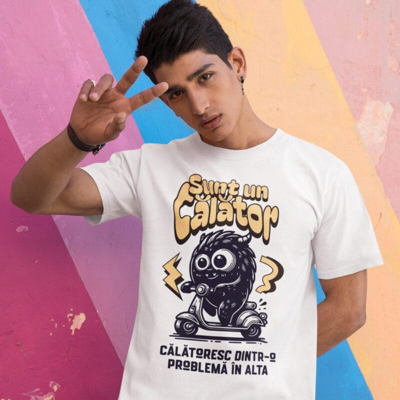 tricou personalizat sunt un călător