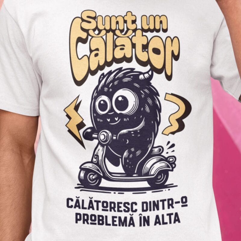 tricou personalizat sunt un călător