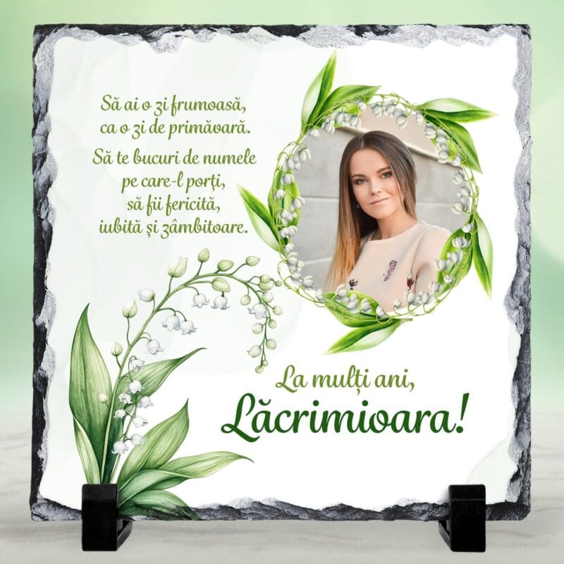 ardezie personalizată pentru lăcrimioara