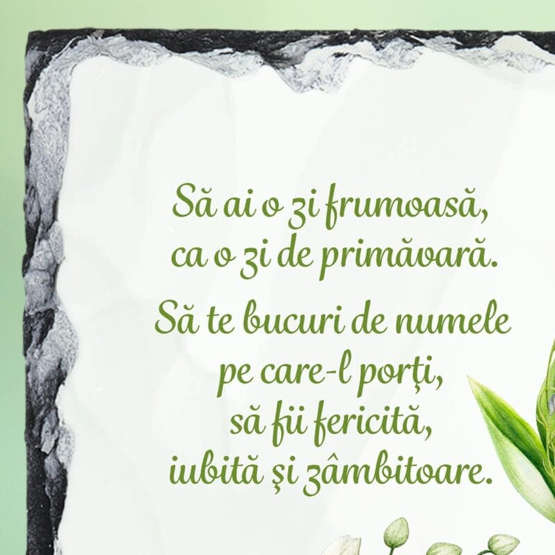 ardezie personalizată pentru lăcrimioara