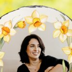 ardezie rotundă personalizată pentru narcisa