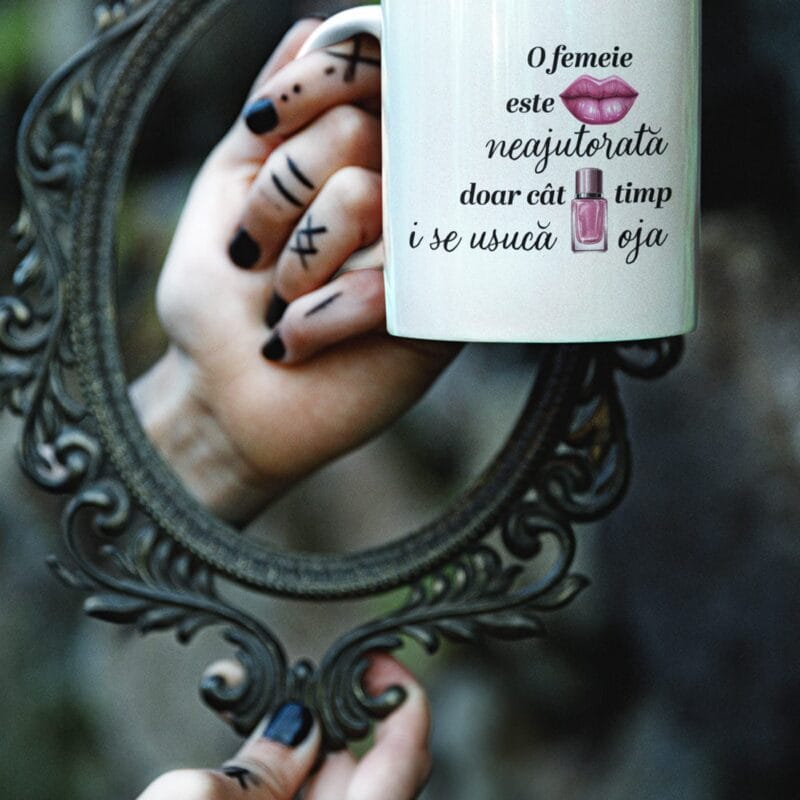 cană personalizată cu mesaj pentru femei