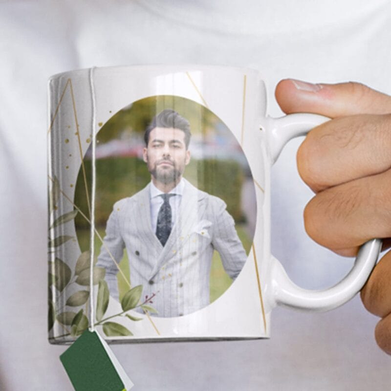 cană personalizată cu mesaj și poză pentru florin