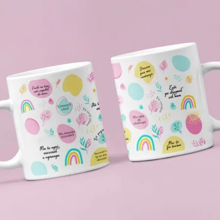 cană personalizată cu mesaje motivaționale