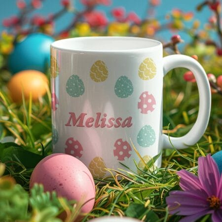 cană personalizată cu nume cu motiv pascal