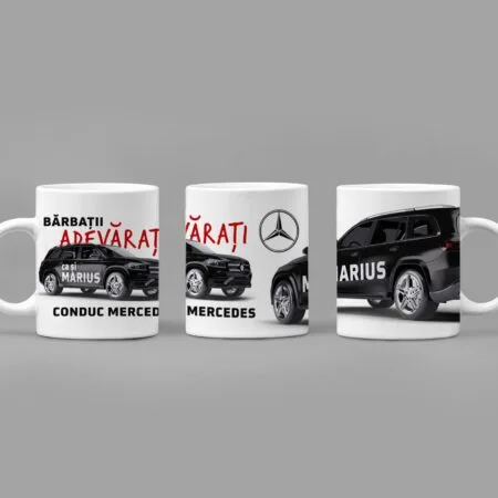 cană personalizată pentru bărbații adevărați care conduc