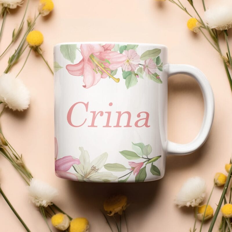 cană personalizată pentru crina