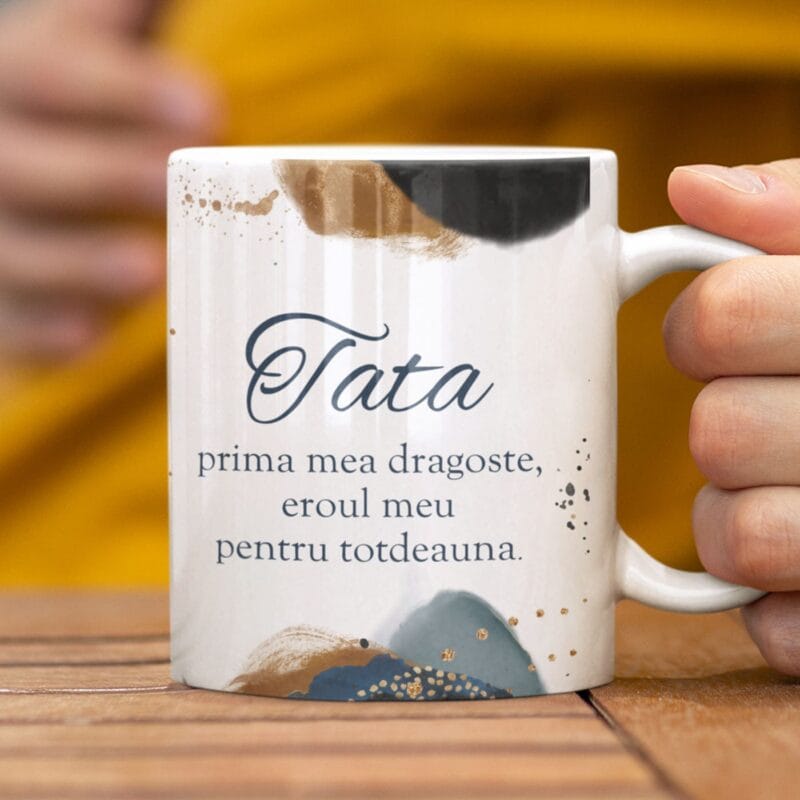 cană personalizată pentru tata cu poză și mesaj