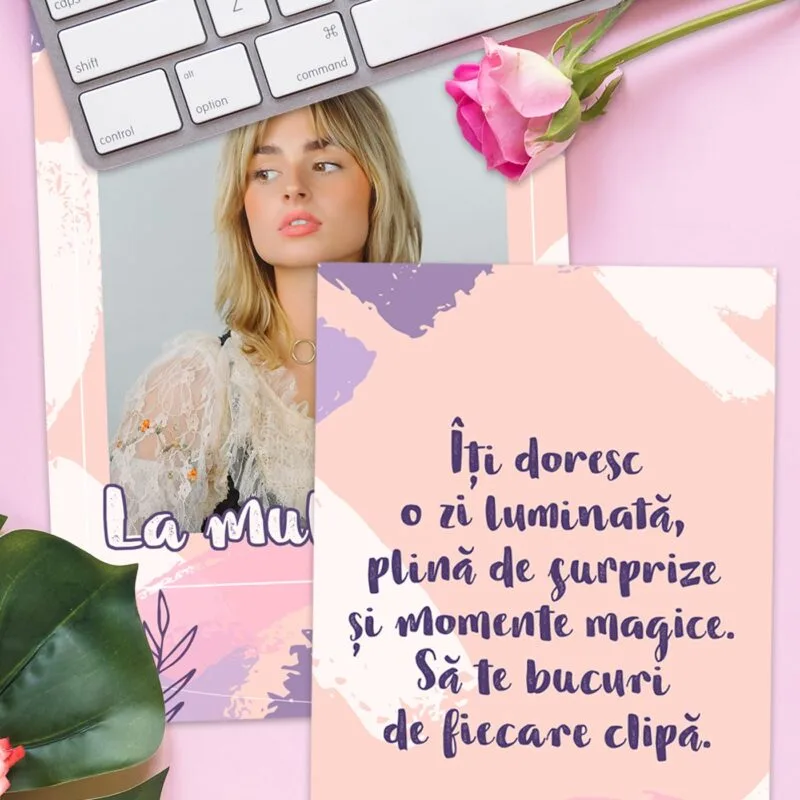 felicitare personalizată cu poză pentru aniversare