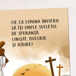 magnet cadou personalizat cu mesaj de paște