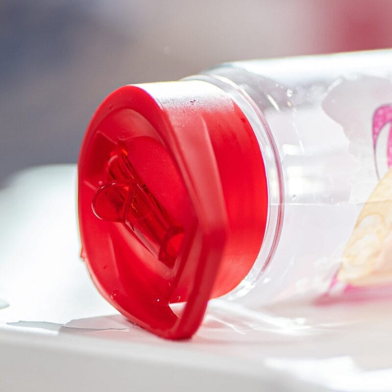 sticlă de apă personalizată cu nume model barbie