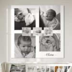 tablou canvas colaj personalizat bebeluș