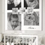 tablou canvas colaj personalizat bebeluș