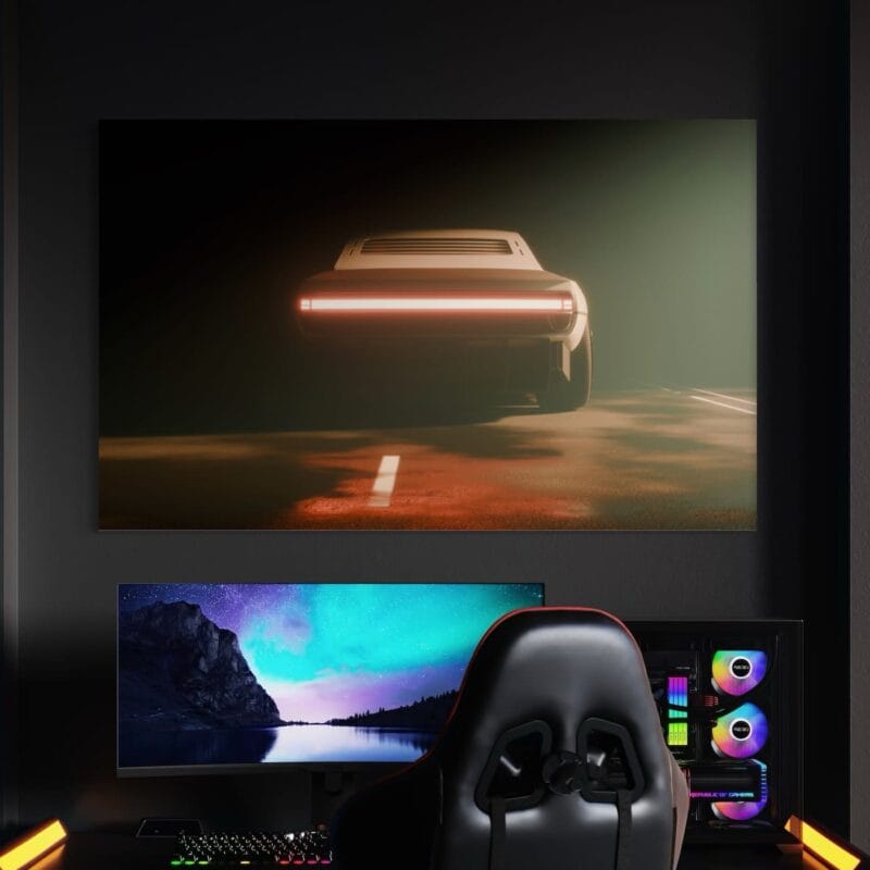 tablou canvas decorativ minimalist concept auto