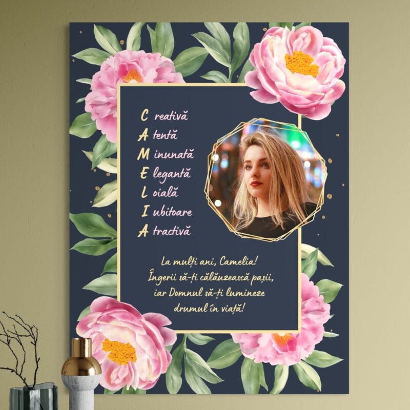 tablou canvas personalizat pentru camelia
