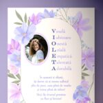 tablou canvas personalizat pentru violeta