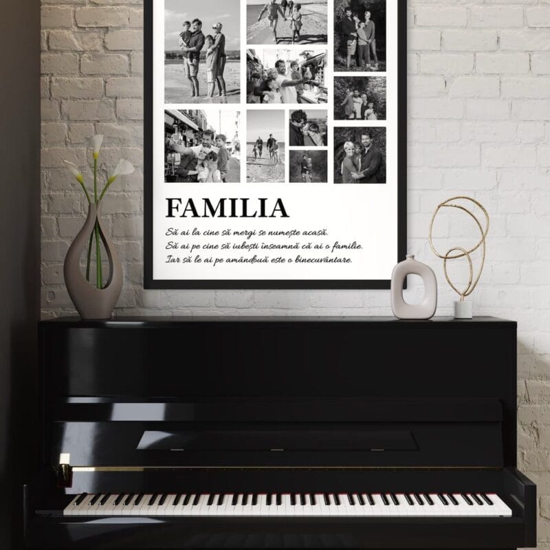 tablou colaj personalizat familia este o binecuvântare