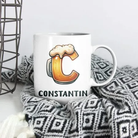 cană personalizată cu mesaj amuzant pentru constantin