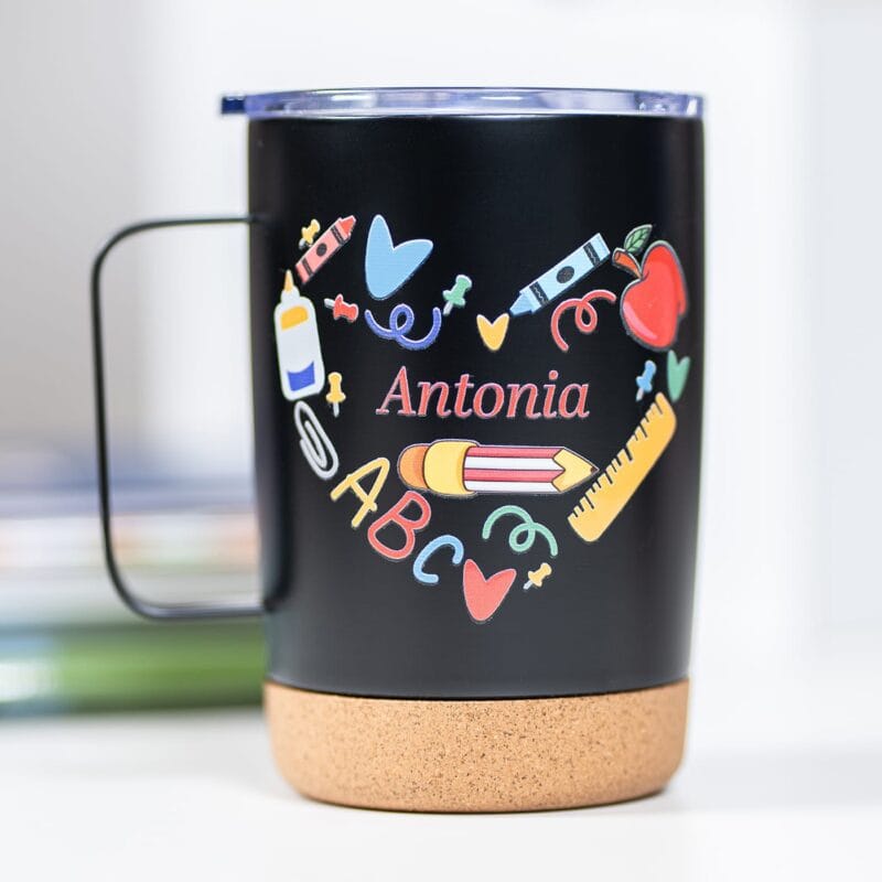 cană termos personalizată pentru educatoare sau Învățătoare
