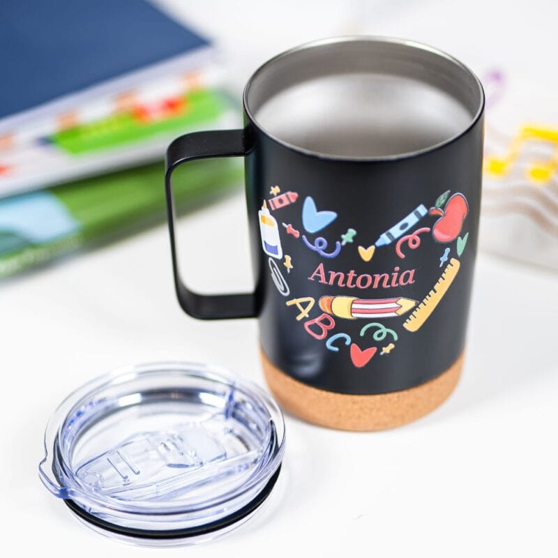 cană termos personalizată pentru educatoare sau Învățătoare