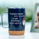 cană termos personalizată pentru femei cu mesaj motivațional