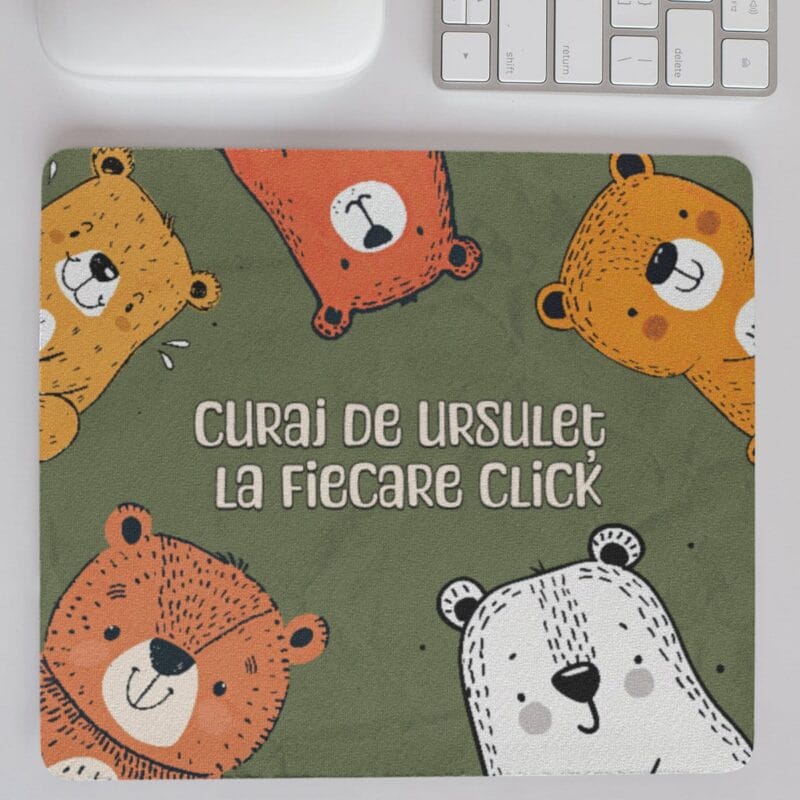 mouse pad personalizat curaj de ursuleț