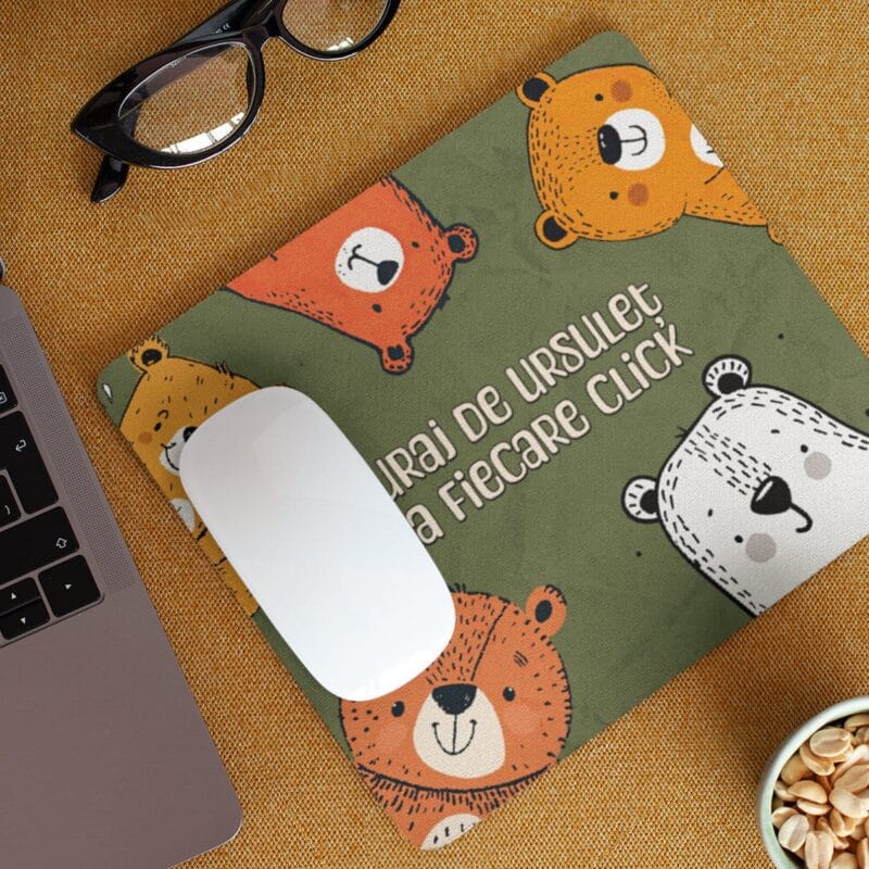 mouse pad personalizat curaj de ursuleț