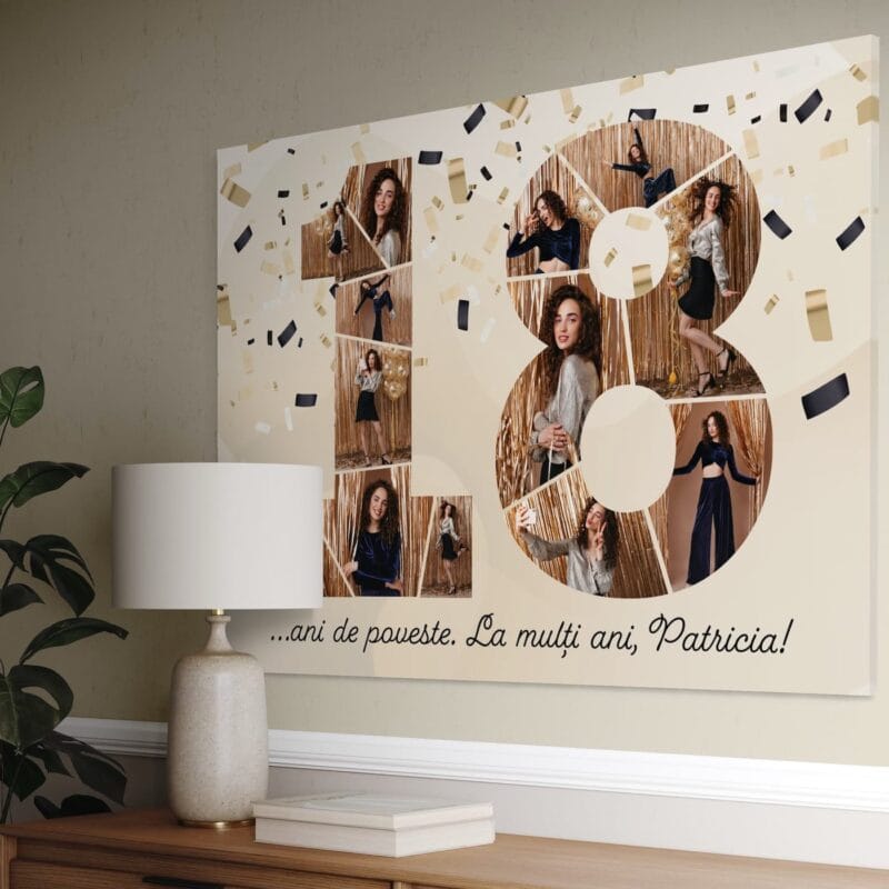 tablou canvas colaj pepentru majorat