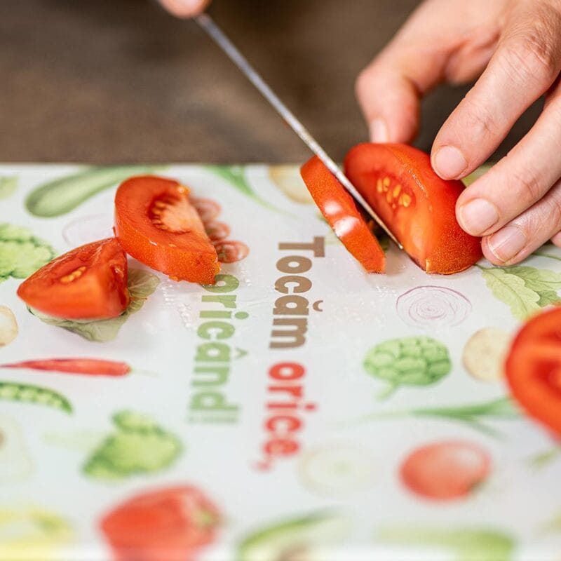 tocător din sticlă personalizat cu mesaj