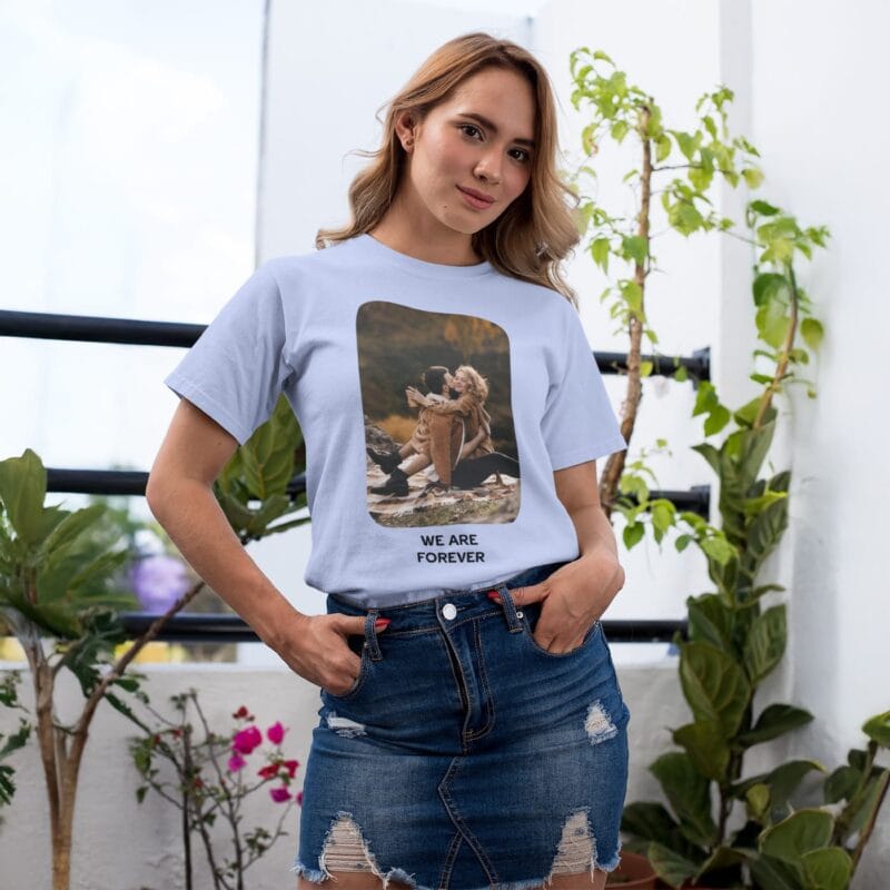 tricou personalizat pentru femei cu poză și text