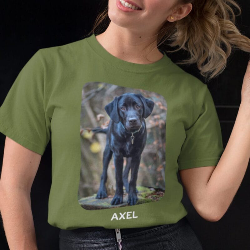 tricou personalizat pentru femei cu poză și text