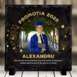 placă ardezie pătrată personalizată — cadou absolvent placă ardezie pătrată personalizată — cadou absolvent